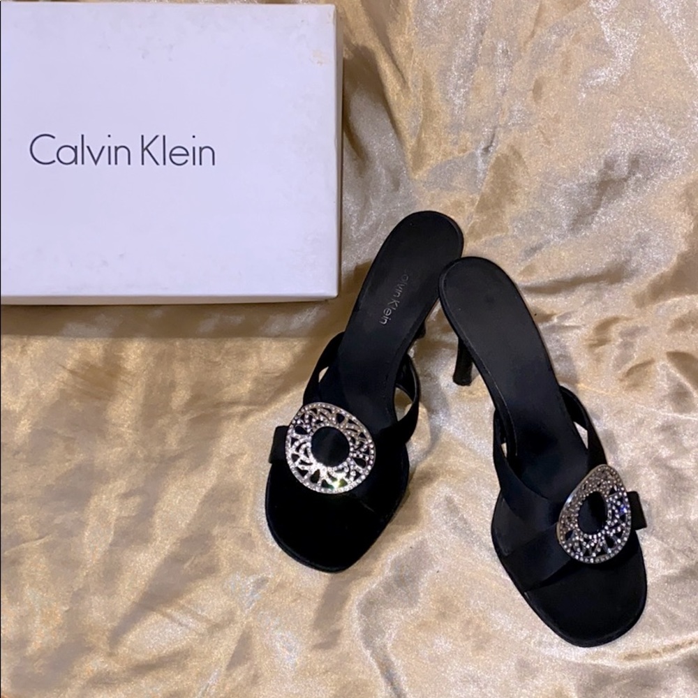 Boyce Satin slide heels